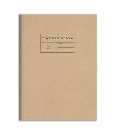 Professional Kraft 7.5"x10.25" Teacher Record Grade Book