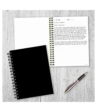 Business Black 7.5"x9" Spiral Lined Journal