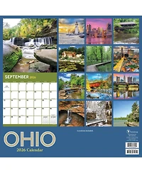 2026 Ohio Wall Calendar