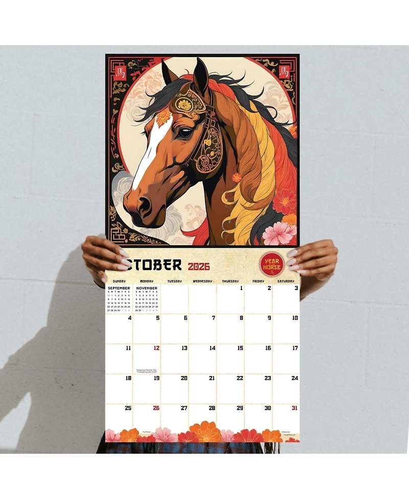 2026 Year of the Horse Wall Calendar