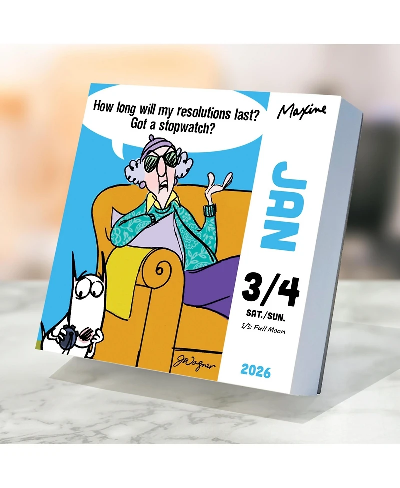 2026 Maxine Daily Desktop Calendar