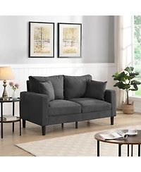 Streamdale Furniture 57" Loveseat Sofa, Wooden Frame, Comfy, Modern Style