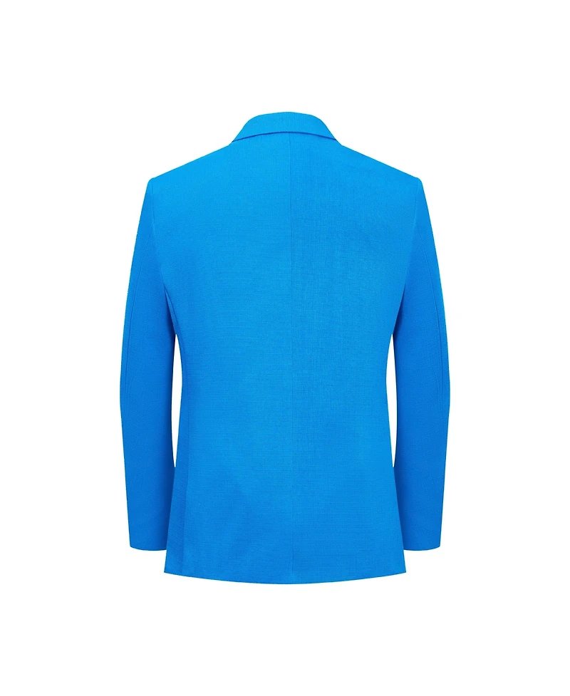 Elie Balleh Boys Royal Blue Slim Fit Classic Blazer