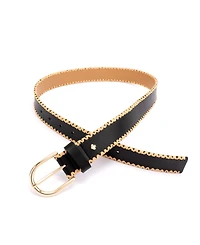 Kate Spade New York Women's 35mm Straw Edge Belt