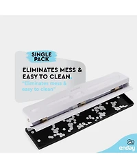 3 Hole Punch Heavy Duty, 3 Ring Hole Puncher for Binder, 10 Sheet Adjustable Paper Punch, Metal Three Hole Punch with Built-in Waste Chip Tray, Deskto