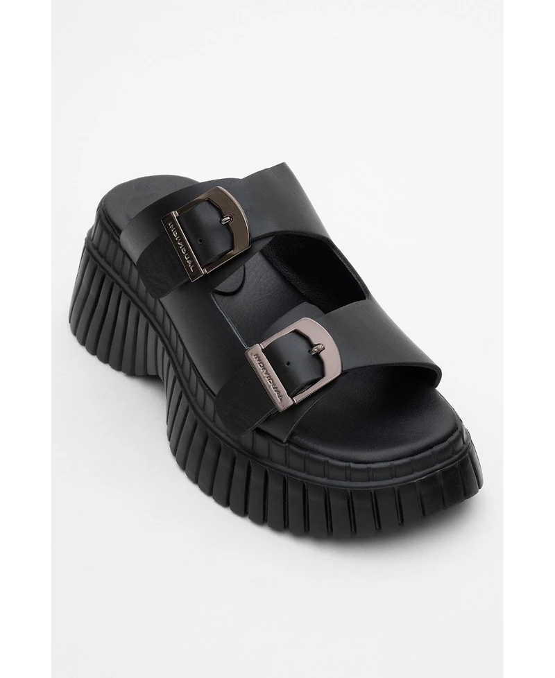 Joanes Leather Two-Strap Platform Sandal (Women)