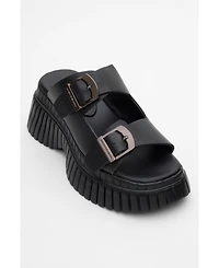 Joanes Leather Two-Strap Platform Sandal (Women)