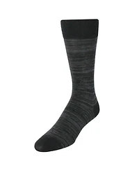 Trafalgar Men's Marius Marled Patterned Mid-Calf Pima Cotton Socks (1 Pair)
