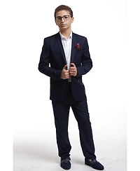 Elie Balleh Boys Navy Slim Fit Classic Sports Coat