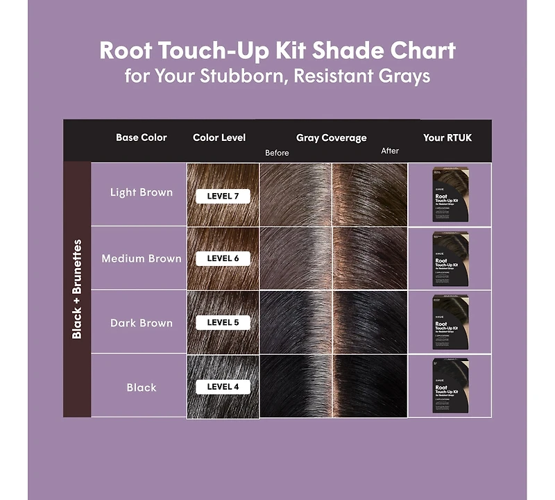 Root Touch-Up Kit for Resistant Grays