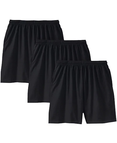 KingSize Big & Tall Lightweight Jersey Shorts 3-Pack