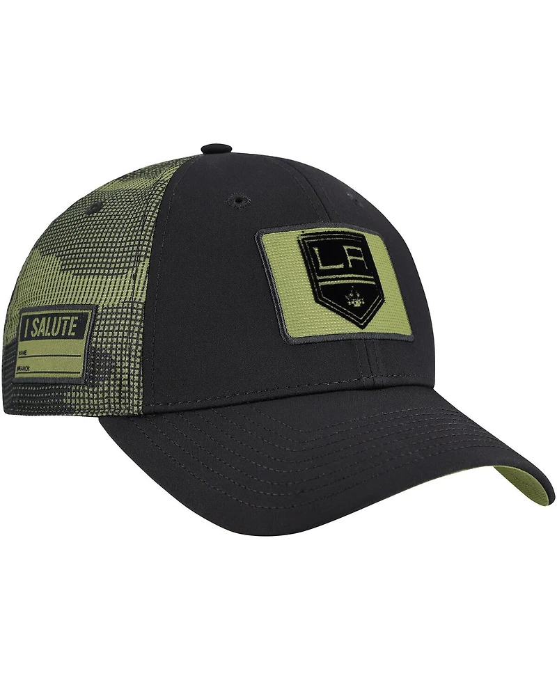 Fanatics Men's Black Los Angeles Kings Authentic Pro Military Appreciation Adjustable Hat