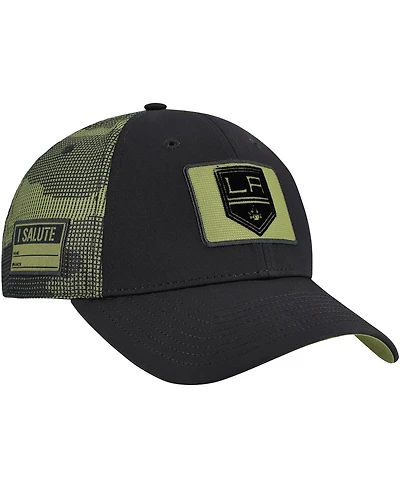Fanatics Men's Black Los Angeles Kings Authentic Pro Military Appreciation Adjustable Hat