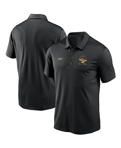 Nike Men's Black Pittsburgh Pirates Cooperstown Collection Logo Franchise Performance Polo Shirt