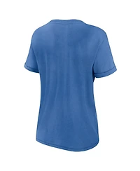 Fanatics Women's Heather Royal Los Angeles Dodgers Heritage Snow Washed T-Shirt