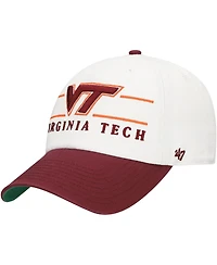 '47 Brand Men's White Virginia Tech Hokies Gridiron Clean Up Adjustable Hat