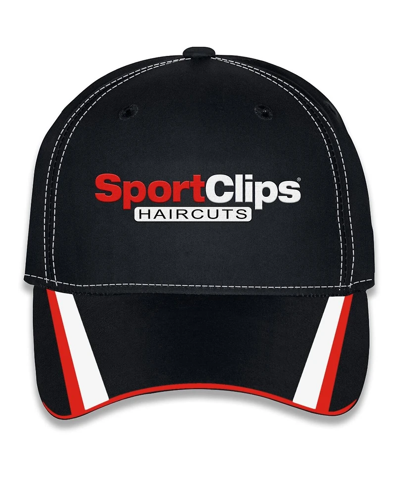 Checkered Flag Sports Men's and Women's Black Denny Hamlin FedEx Uniform Adjustable Hat