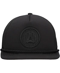 New Era Men's Black Atlanta United Fc Active Tone Golfer Snapback Hat