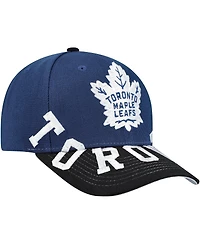 Mitchell & Ness Men's Blue/Black Toronto Maple Leaf's Under Arch Two-Tone Pro Crown Snapback Hat