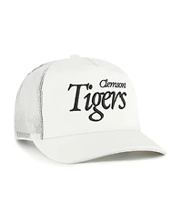 '47 Brand Men's and Women's Cream Clemson Tigers Foundation Script Adjustable Trucker Hat