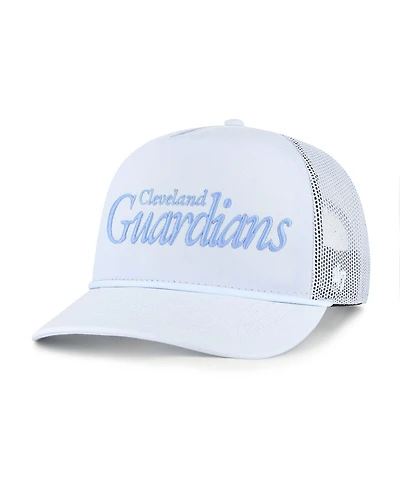'47 Brand Women's Light Blue Cleveland Guardians Foundation Script Hitch Adjustable Trucker Hat