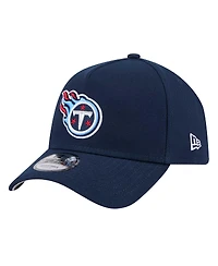 New Era Men's Navy Tennessee Titans A-Frame 9FORTY Adjustable Hat