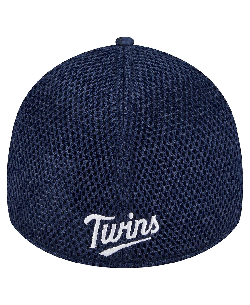 New Era Men's Navy Minnesota Twins Subtle Camo 39THIRTY Flex Hat