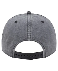 New Era Men's Charcoal Boston Celtics Throwback Washed Pre-Curved 9FIFTY Snapback Hat