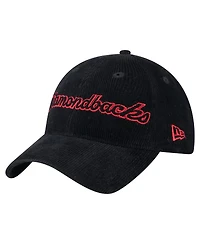 New Era Women's Black Arizona Diamondbacks Corduroy 9TWENTY Adjustable Hat