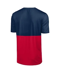 Foco Men's Navy/Red Atlanta Braves Big Logo Mascot T-Shirt