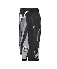 Nike Big Boys and Girls Black Brooklyn Nets 2024/25 City Edition Swingman Performance Shorts