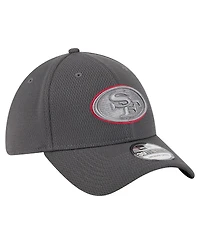 New Era Men's Graphite San Francisco 49ers Main 39THIRTY Flex Hat