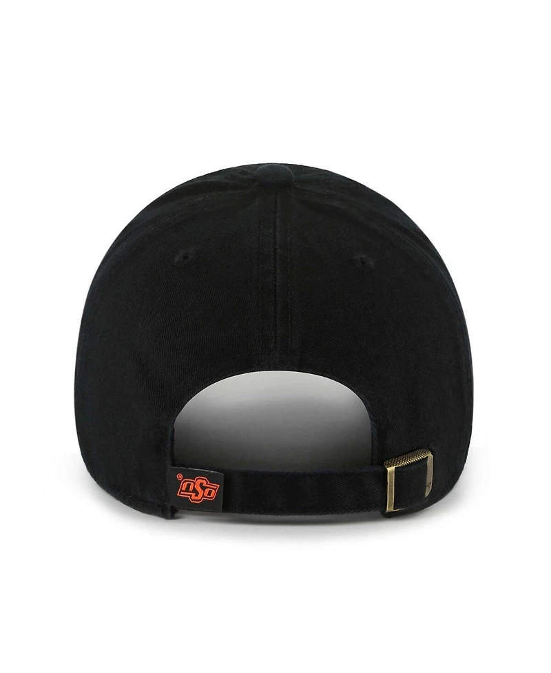 '47 Brand Men's Black Oklahoma State Cowboys Clean Up Adjustable Hat