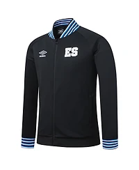 Umbro Men's Black El Salvador National Team Presentation Raglan Full-Zip Jacket