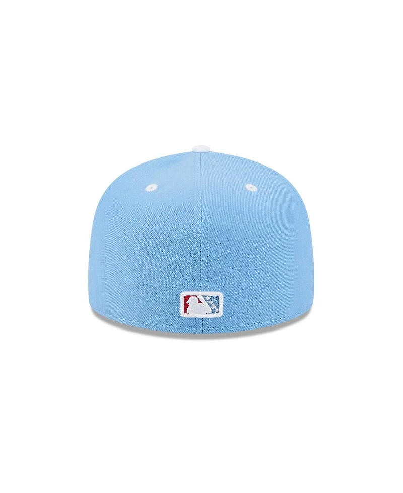 New Era Men's Light Blue Louisville Bats Theme Nights 59FIFTY Fitted Hat