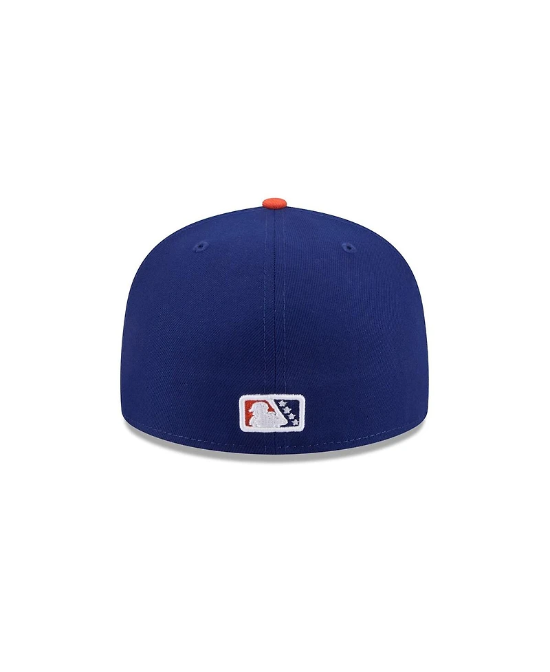 New Era Men's Dark Blue Hampshire Fisher Cats Theme Nights 59FIFTY Fitted Hat