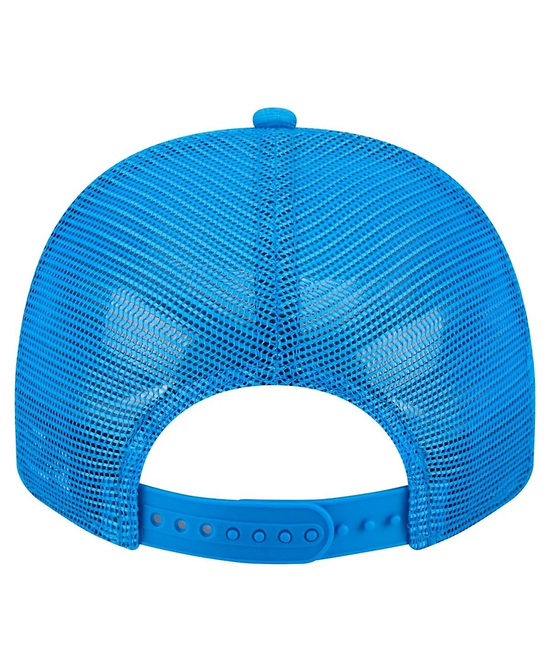 New Era Men's Blue Detroit Lions Vintage Team Rope A-Frame Trucker 9FIFTY Snapback Hat
