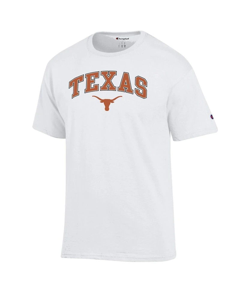 Champion Men's White Texas Longhorns Arched Logo T-Shirt