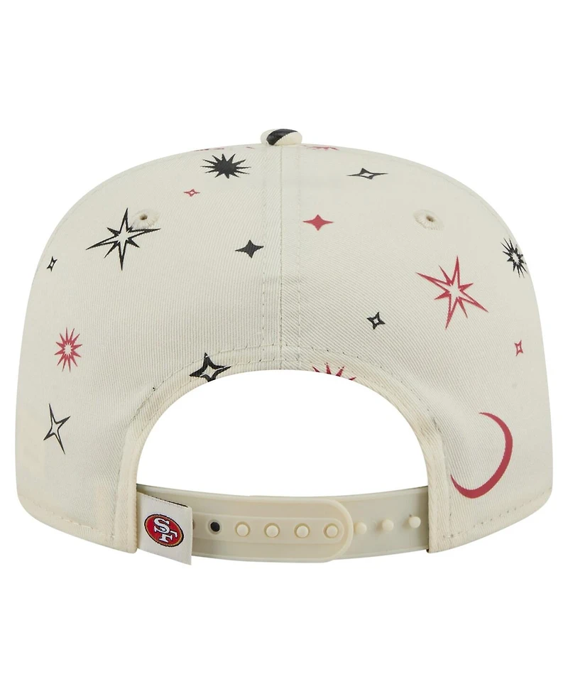 New Era Men's Cream San Francisco 49ers Celestial Golfer Adjustable Hat