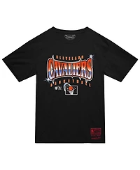 Mitchell & Ness Men's Black Cleveland Cavaliers Worldwide Collection Glow Up T-Shirt
