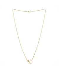 Pre-Owned Cartier Love Interlocking Necklace 18K Gold