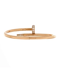 Pre-Owned Cartier Classic Juste un Clou Bracelet 18K Rose Gold with Diamonds