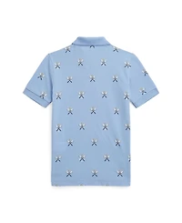 Polo Ralph Lauren Toddler and Little Boys Tennis Print Mesh Shirt