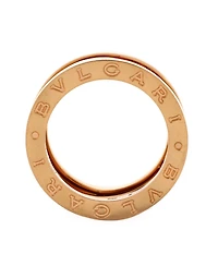 Pre-Owned Bvlgari B.Zero1 Design Legend Zaha Hadid Three Band Ring 18K Rose Gold
