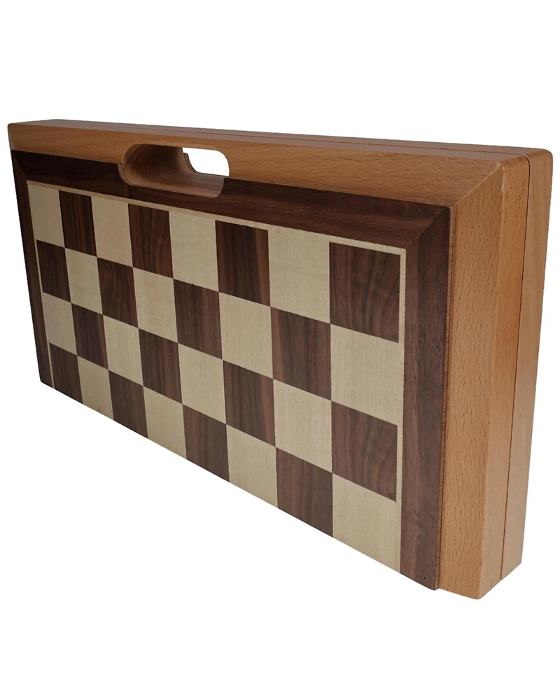 We Games Folding Wood Travel Chess Set