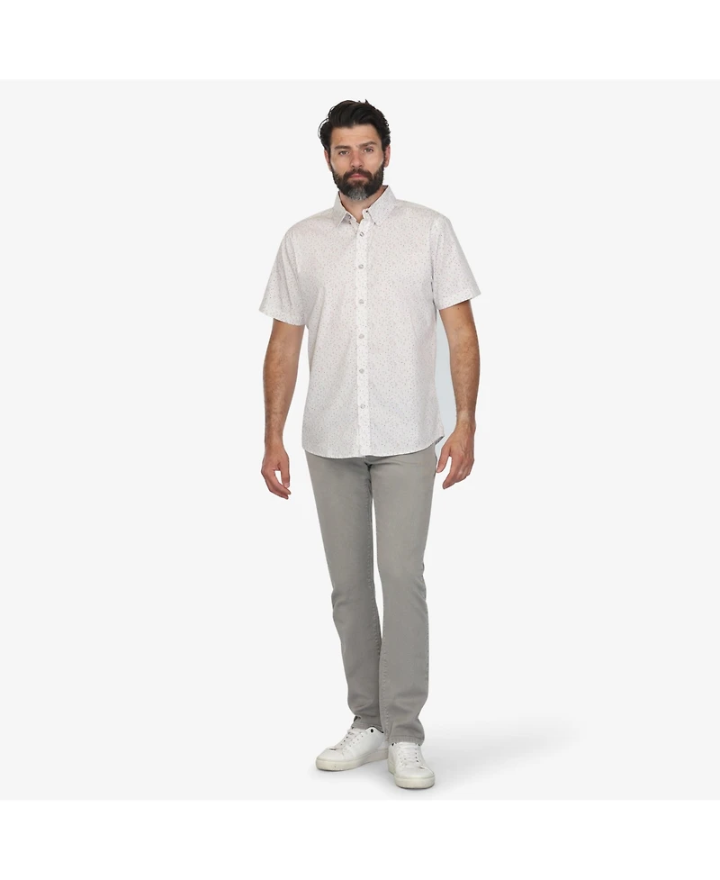 Vustra Men's Electric Night Button-Down Shirt