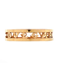 Pre-Owned Bvlgari B.Zero1 Logo Openwork Ring 18K Rose Gold