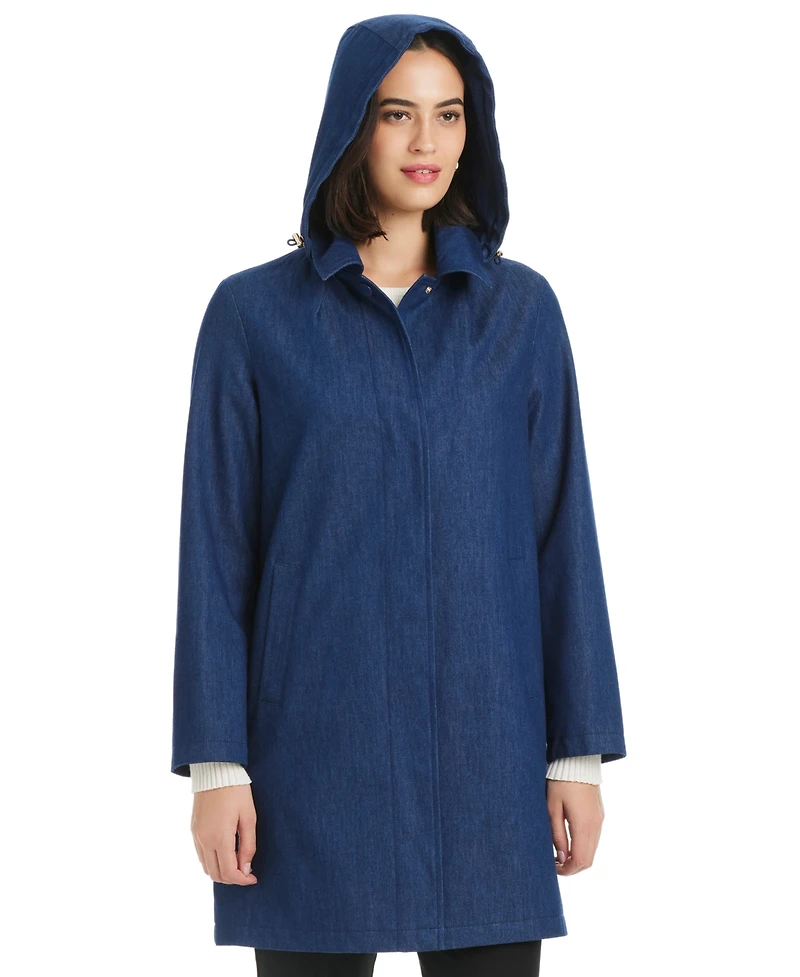 Kate Spade New York Women's Hooded A-Line Coat