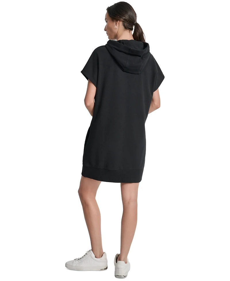 Dkny Sport Women's Logo-String Hoodie Sneaker Dress