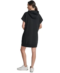Dkny Sport Women's Logo-String Hoodie Sneaker Dress
